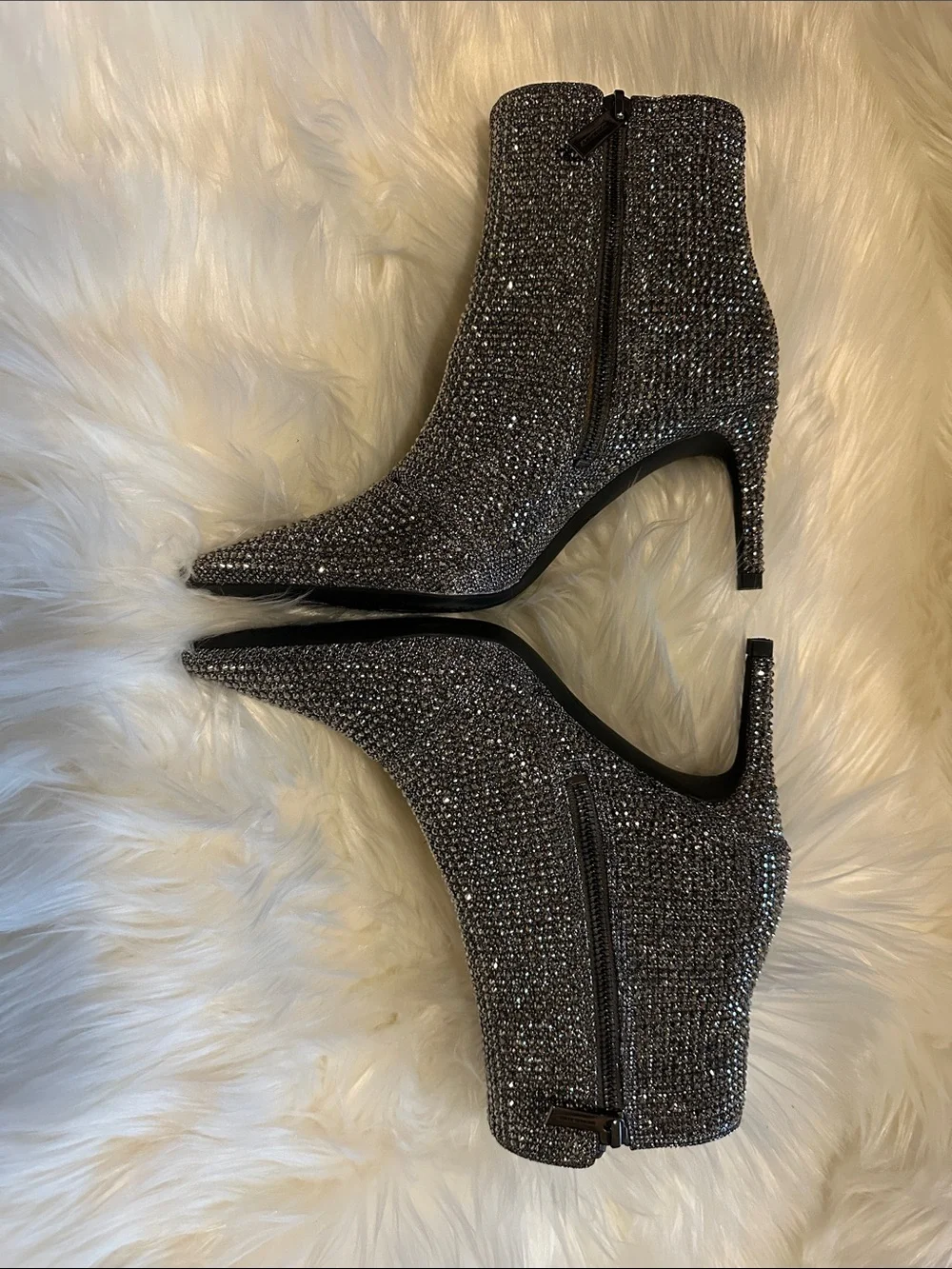 Michael Kors Anthracite Textured Ankle Bootie